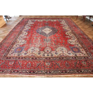 Antiker Handgeknüpfter Jugendstil Perser Orient Palast Teppich Tapis 300x410cm Bild