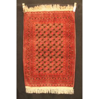 Alter Handgeknüpfter Perser Orient Afghan Udssr 120x75cm Carpet Rug Bild