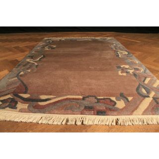 Schöner Handgeknüpfter Orientteppich Nepal Art Deco Designer Teppich 125x190cm Bild