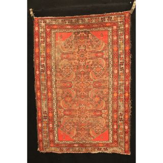 Ca 120 Jahre Antiker Handgeknüpfter Sammler Teppich Fragment Tappeto Carpet Bild