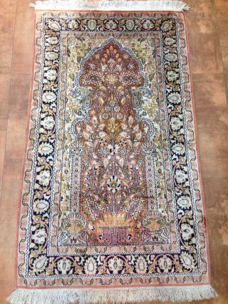 Orientteppich,  Teppich,  Rug,  Kashmir Seide 127x67 Bild