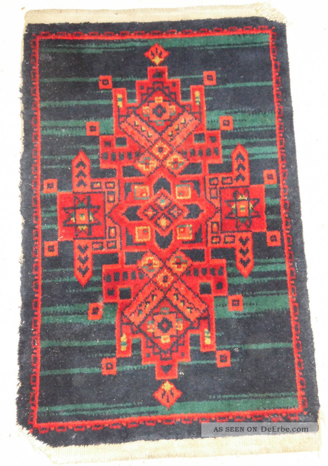 Antiker Handgeknüpfter Orient Perser Kaukasus Teppich Teppich Tappeto Rug Teppiche & Flachgewebe Bild