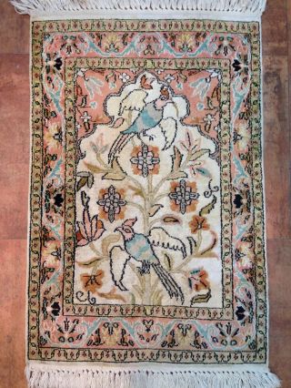 Orientteppich,  Teppich,  Rug,  Kashmir Seide 95x63 Bild