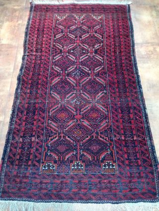 Orientteppich,  Teppich Alt,  Old Rug,  Belutsch 180x100 Bild