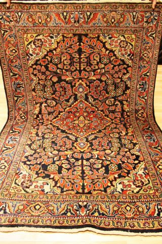 Alter Antiker Blumen Orient Teppich 200x135cm Tappeto Carpet Rug 3300 Mahal Bild