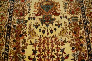 Top Seiden Teppich Hereke Istanbul Seide Alt Silk Rug Seta Tappeto Ca: 150x90cm Bild