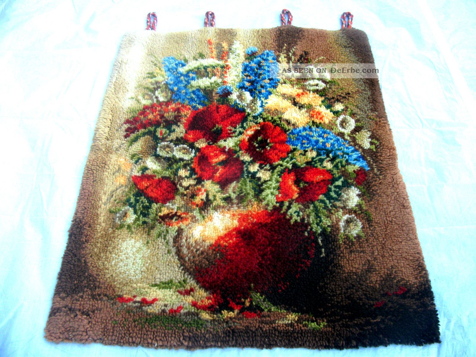 Villenauflösung Retro 70er Jahre 93cm X 77cm Mit Ösen Teppiche & Flachgewebe Bild