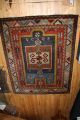 Alter Teppich Mit Kaukasischem Muster Teppiche & Flachgewebe Bild 1