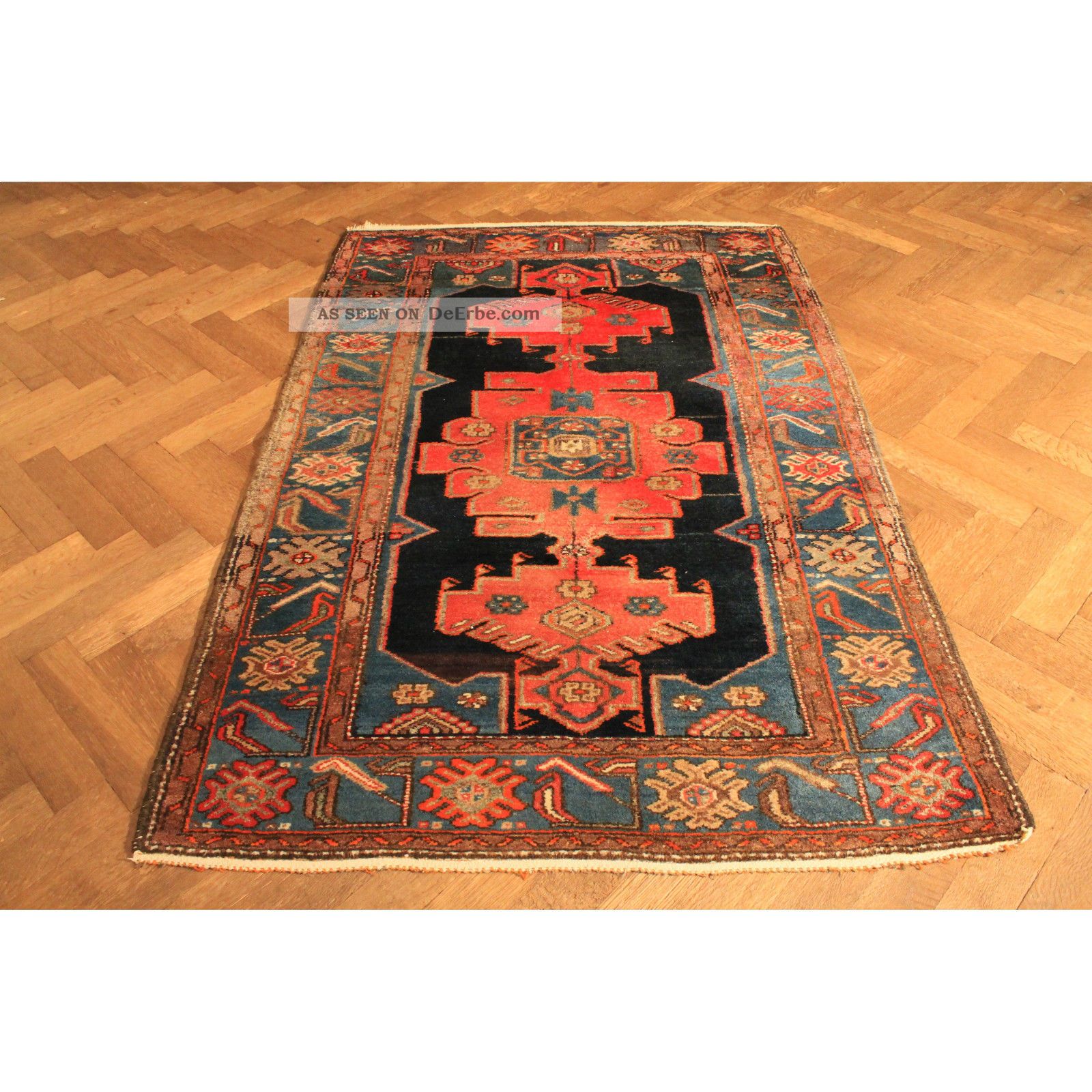 Wunderschöner Alter Handgeknüpfter Perser Orient Teppich Kurde Zanjan 135x205cm Teppiche & Flachgewebe Bild