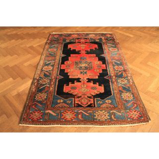 Wunderschöner Alter Handgeknüpfter Perser Orient Teppich Kurde Zanjan 135x205cm Bild
