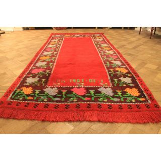 Schöner Handgeknüpfter Orientteppich Berber Teppich 155x340cm Tappeto Carpet Bild