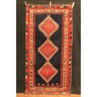 Antiker Alter Handgeknüpfter Perser Normaden Teppich Gabbeh Carpet 120x230cm Bild