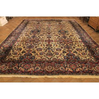Königlicher Handgeknüpfter Orient Palast Perser Teppich Laver 420x310cm Carpet Bild