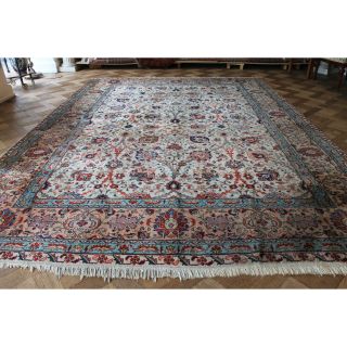 Wunderschöner Feiner Handgeknüpfter Perser Palast Teppich 260x350cm Carpet Bild