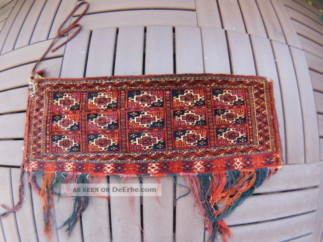 Antiker Turkmenisce Tsche - W/w1920 Maße60x32cm Teppiche & Flachgewebe Bild