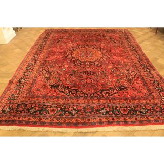 Antik Alter Handgeknüpfter Perser Orientteppich Blumenteppich Carpet 380x270cm Bild