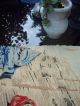 Alter Wandteppich,  Stickbild,  Kreuzstich,  60x73cm,  Aus Kriegszeiten Teppiche & Flachgewebe Bild 5