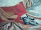 Alter Wandteppich,  Stickbild,  Kreuzstich,  60x73cm,  Aus Kriegszeiten Teppiche & Flachgewebe Bild 7