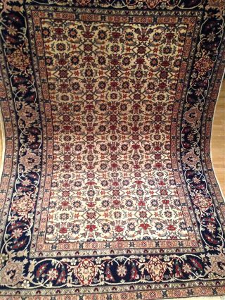 Teppich Handgeknüpft N A E E N 163x106 Cm Carpet Tappeto Tapis Bild