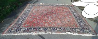 Antiker Schwerer Teppich Orientteppich Orienteppich 410 X 300 Schönes Muster Bild
