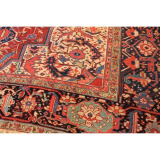 Antiker Handgeknüpfter Orient Perser Teppich Iris Serapi Tappeto Rug 280x380cm Bild