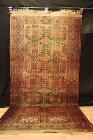 60 Jahre Antiker Afghan Erzari Kazak Gashgai Orient Teppich Rug Carpet 290x150cm Bild