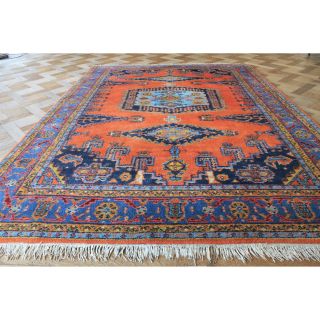 Schöner Alter Handgeknüpfter Orient Perser Palast Teppich Viss Tappeto 190x250cm Bild