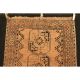 Schöner Alter Handgeknüpfter Art Deco Afghan Brücke 110x145cm Tappeto Carpet Teppiche & Flachgewebe Bild 4