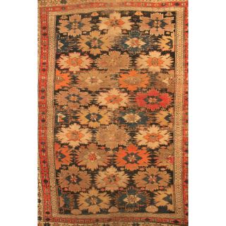 Interesant Antik Alter Handgeknüpfter Orientteppich Kazak Shirvan Kasak 100x120 Bild