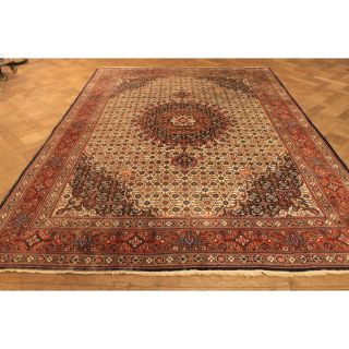 Königlicher Handgeknüpfter Perser Palast Teppich Blumen Medaillon 310x220cm Rug Bild