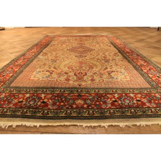 Schöner Handgeknüpfter Orientteppich Korkwolle Teppich 140x240cm Tappeto Carpet Bild