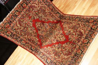 Alter Amerikanischer Us Saruqh (2.  Generation) Nain Orient Teppich Rug 210x135cm Bild