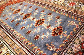 Antiker Seidenteppich Kayseri Seide Teppich Gebetsmotiv Top Silk Seta 135x92cm Bild
