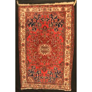 Antiker Handgeknüpfter Perser Orientteppich Tafrecht Bachtiari Tappeto 130x200cm Bild