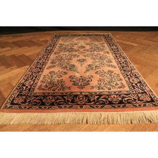 Schöner Handgeknüpfter Orientteppich Blumen Teppich 175x90cm Tappeto Carpet Bild
