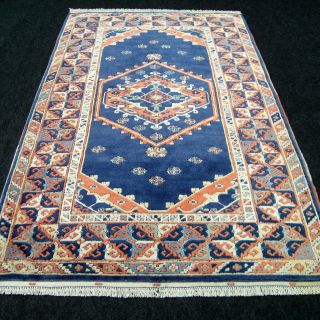 Alter Orient Teppich Milas Blau 180 X 122 Cm Melas Old Blue Oriental Rug Carpet Bild