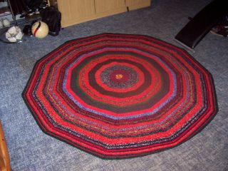 Teppich,  Handgeknüpft,  Wolle,  Rund,  11 Eckig,  1,  82 M Durchmesser Bild
