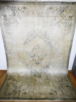 Königlicher Handgeknüpfter Chinaseide Palast Teppich Rug Tappeto Tapies,  Silk Bild