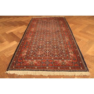 Edeler Handgeknüpfter Perser Orientteppich Herati Muster Korkwolle 80x150cm Top Bild