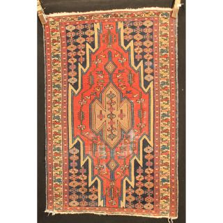 Antiker Handgeknüpfter Orientteppich Mossul Teppich Old Carpet Tappeto 75x120cm Bild
