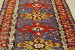 Antik Kazak Teppich Kaukasus 260x128cm Antique Caucasian Rug,  Tappeto,  Tapis 0802 Bild