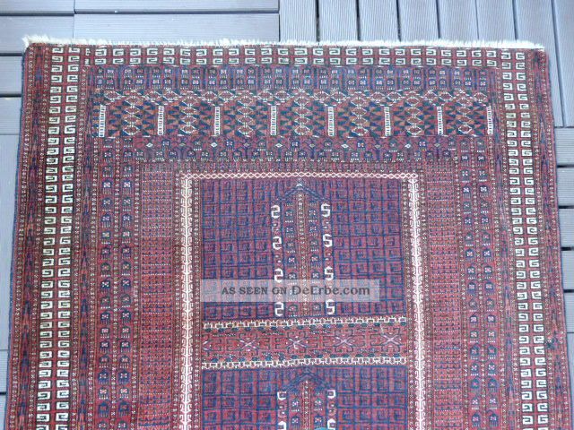 Antikerturkmenische Saryk Hatschluteppich W/w19jh Maße140x130cm Teppiche & Flachgewebe Bild