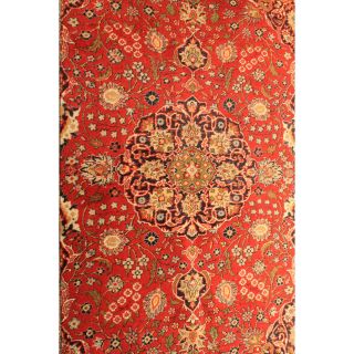 Prachtvolle Handgeknüpfter Orientteppich Blumen Teppich Mit Medallion 130x190cm Bild