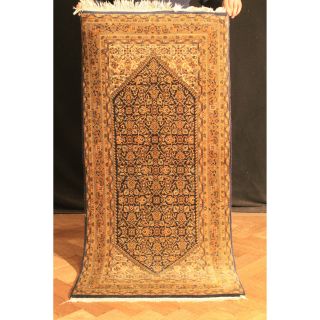 Königlicher Handgeknüpfter Orientteppich Herati Brücke Carpet Tappeto 70x150cm Bild