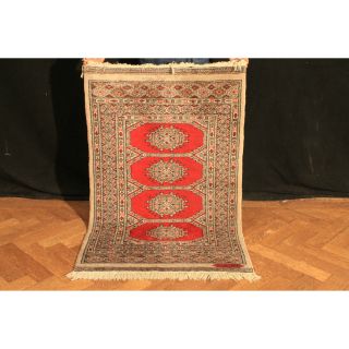 Schöner Handgeknüpfter Orientteppich Buchara Tappeto Carpet 80x130cm Bild