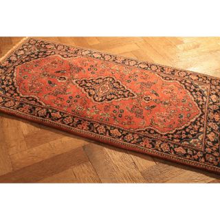 Schöner Handgeknüpfter Orientteppich Blumen Teppich 70x140cm Tappeto Carpet Bild