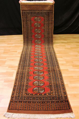 Feiner Buchara Läufer 310x85 Cm Orient Teppich Carpet Tappeto Tapis Afghan 3145 Bild