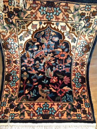 Teppich Handgeknüpft Natur Seide China 66x46cm Carpet Tappeto Silk Bild