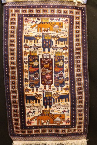 Feiner Baloutsch Buchara 140x85 Cm Orient Teppich Tappeto Afghan 3226 Carpet Bild