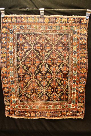 Alter Antiker Afschar Kazak 150x130 Orient Teppich Tappeto Carpet Schiraz 3199 Bild